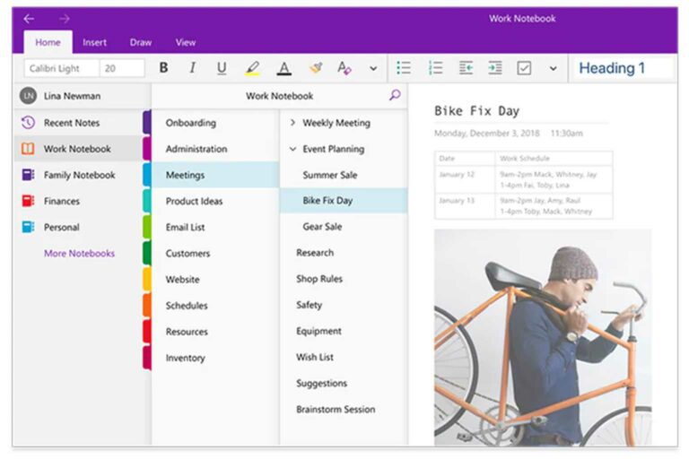 Sustainable Note-taking Microsoft OneNote is a great option for digital note-taking
