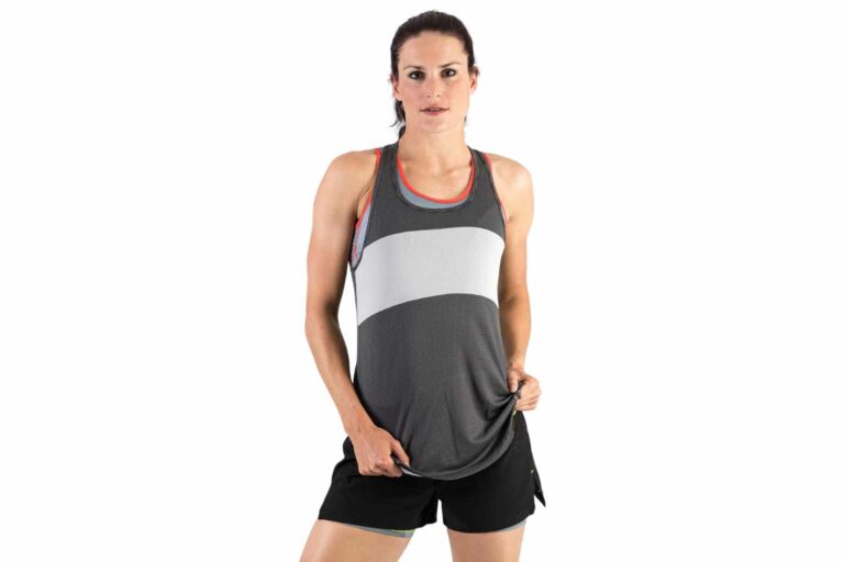Sustainable Gym Wear - The Sundried Piz Fora Women’s Training Vest is made responsibly from recycled fabrics