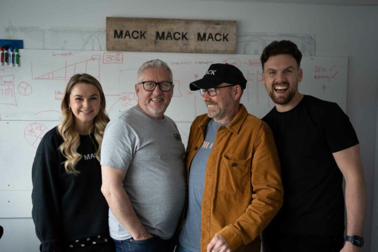 The MACK team looking super happy in their office