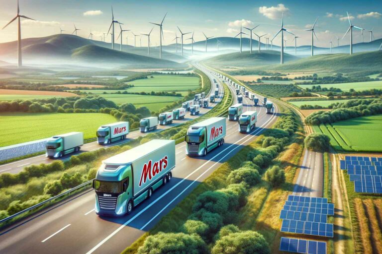 Climate Action Mars is reducing its climate footprint by introducing 300 electric trucks to its European network