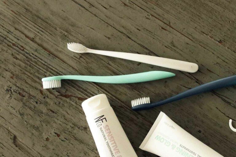 Sustainable Toothbrushes - The Natural Family Co. Bio Toothbrush is biodegradable along with its packaging