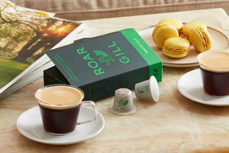Sustainable Coffee Capsules Roar Gill's compostable capsules come in a number of intensities to provide lots of choice
