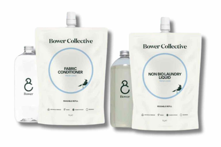 Sustainable Laundry Products - Bower Collective's refillable laundry pouches are a great choice to clean clothes sustainably