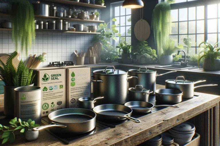 Sustainable Pans - Look for pans made from recycled iron or aluminium and avoid traditional non stick coatings