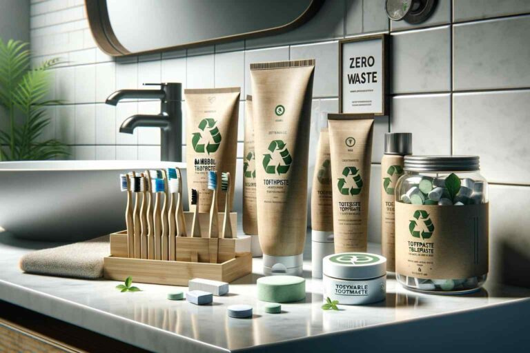 Sustainable Toothpaste - Look for brands that use natural ingredients and offer refillable or recyclable packaging