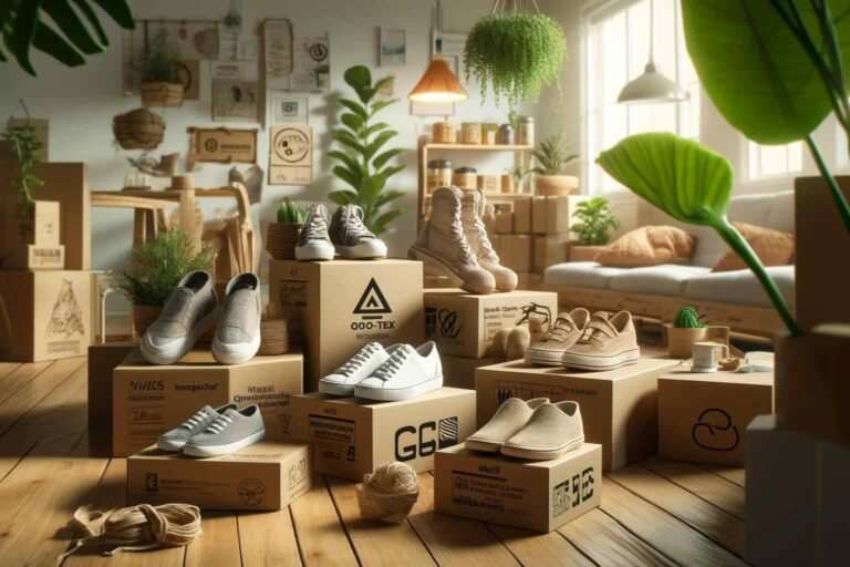 Eco-Friendly Shoes Look for shoes made from natural materials with eco-friendly packaging