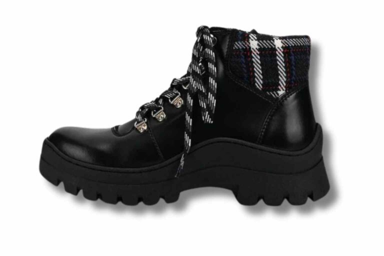 Eco-Friendly Shoes - Thought's Alohas Danny Vegan Black Check Boot