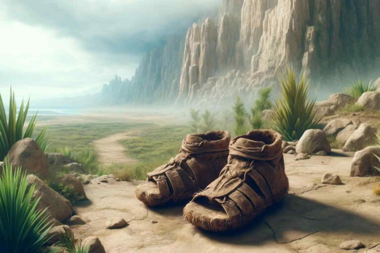 Eco-Friendly Shoes The first shoes found were made of plant materials and are from thousands of years ago