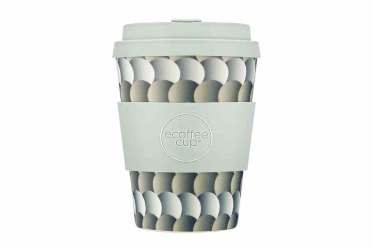 Reusable Coffee Cup - Ecoffee Cup Drempels medium 350ml (12 Oz) plant based reusable coffee cup