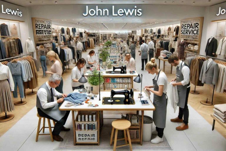 Impactful Eco News - John Lewis is trialling an instore repair service in order to reduce the waste from the fashion industry