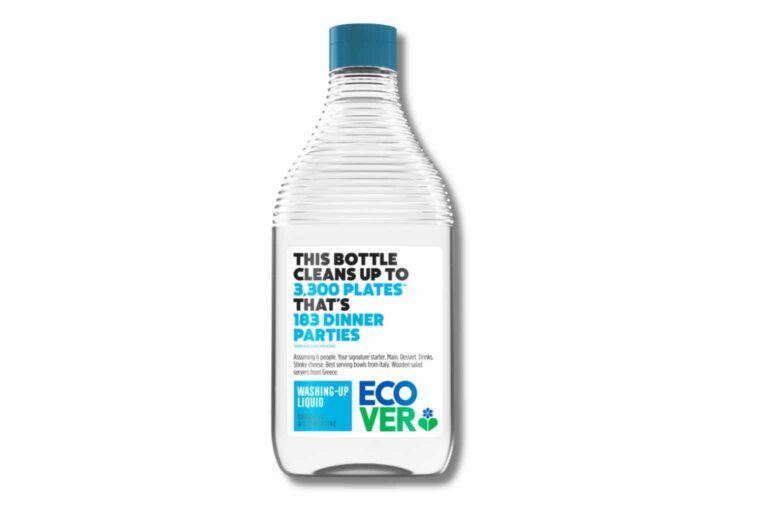 Sustainable Washing Up - Ecover sensitive washing up liquid is plant based and biodegradable