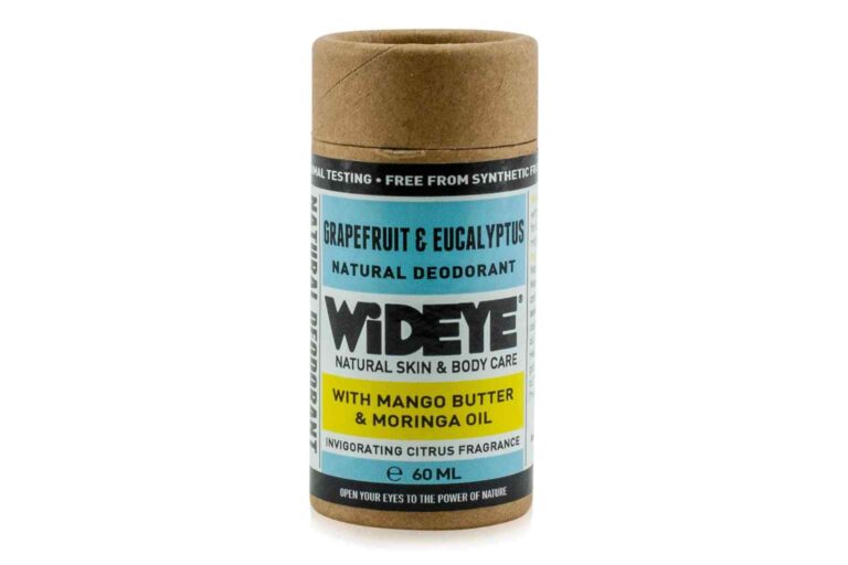 Eco Friendly Deodorant - WiDEYE Grapefruit and Eucalyptus deodorant is vegan, natural and has recyclable packaging