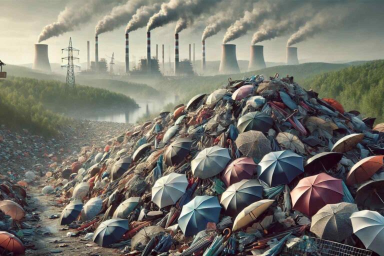 Eco-Friendly Umbrella - With over 1 billion umbrellas thrown away each year, the time to invest in a sustainable one has never been better