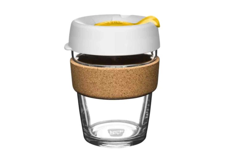 Reusable Coffee Cup - KeepCup Tempered Glass and recovered cork reusable 340ml (12 oz) cup