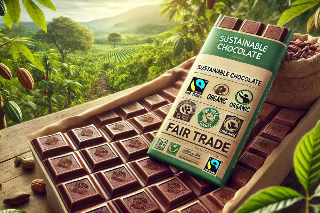 Sustainable Chocolate - Look for fair trade or bean to bar chocolate and brands that prioritise the welfare of the cocoa farmers