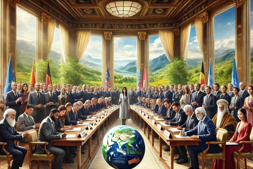 Sustainability News for 2025 - How good would it be for world leaders to sign a treaty they stick to, make law and supports developing nations
