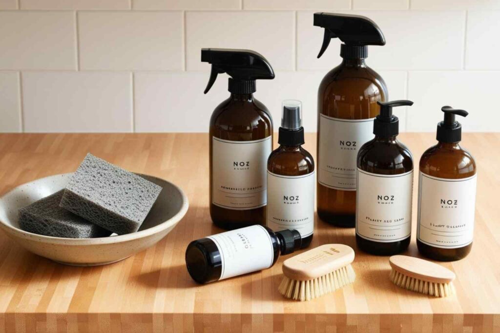 Sustainable Spring Cleaning - Look for biodegradable products and plant based VOC free sprays to reduce your environmental impact