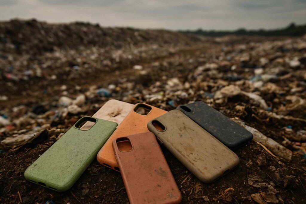 Sustainable Phone Cases Plastic phone cases will last hundreds of years after you replace your phone and eventually break down into micro plastics and enter the ecosystem