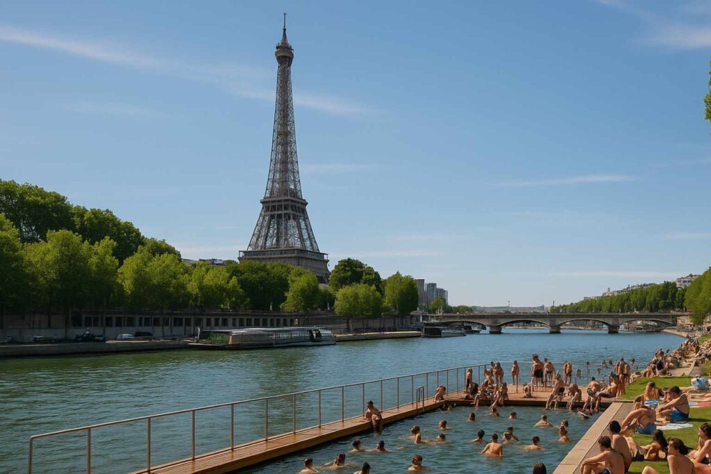 Sustainability News for 28th July After a huge clean up project, the river Seine is now being used to swim in for the first time in a century