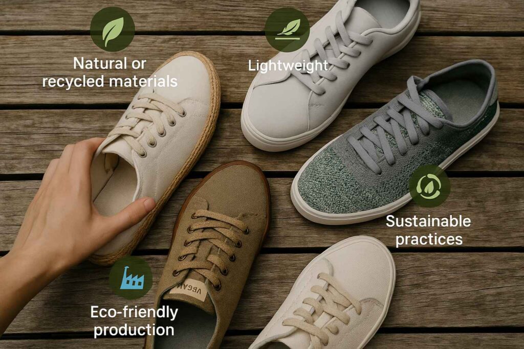 Eco-Friendly Trainers Materials and production practices are so important when it comes to choosing a more sustainable pair of kicks