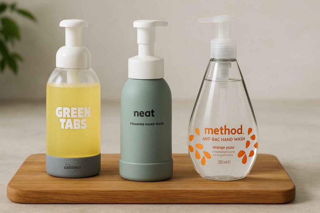 Sustainable Hand Soap - Look for products that are refillable, biodegradable and come with plastic free packaging