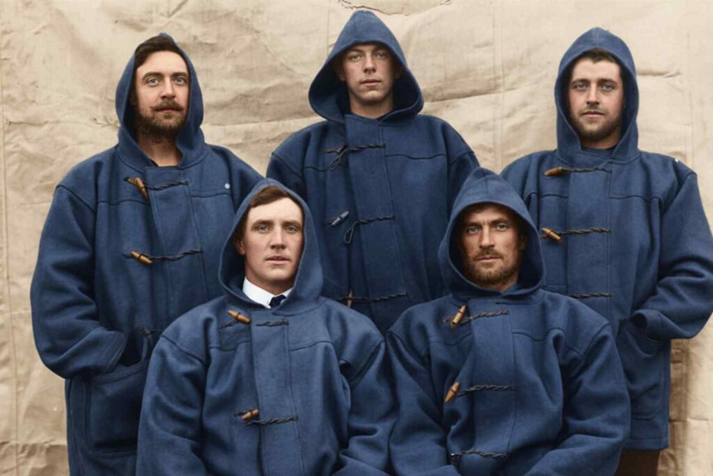 Sustainable Coats - The crew of the HMS Iron Duke wearing military issue duffle coats in 1919