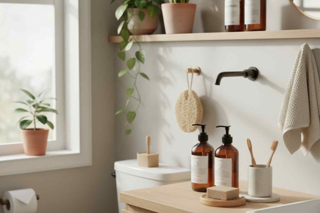 Sustainable Bath Time - Look for natural ingredient and recyclable and refillable packaging to reduce your bath time footprint