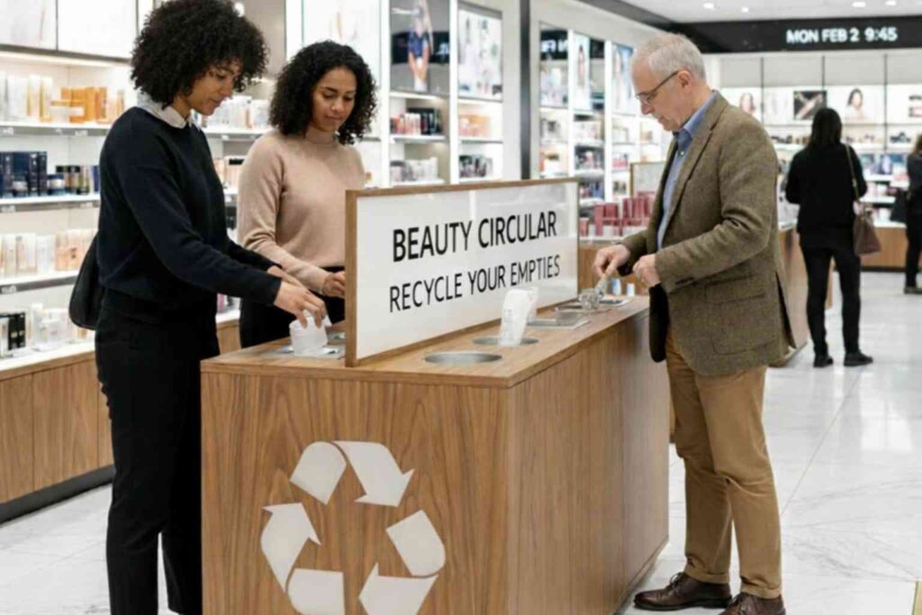 Sustainability News for February 16th - Selfridges have successfully trialled recycling take back points for beauty products