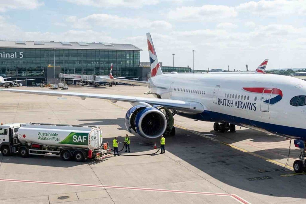 Sustainability News for March 2nd - Heathrow Airport is moving ahead of minimum requirements targeting 5.6 per cent sustainable aviation fuel