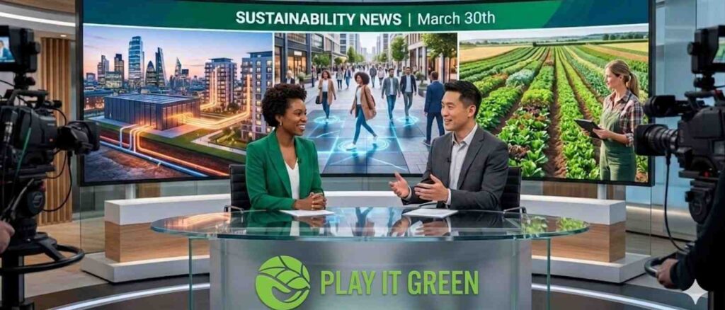 Sustainability News for March 30th Header