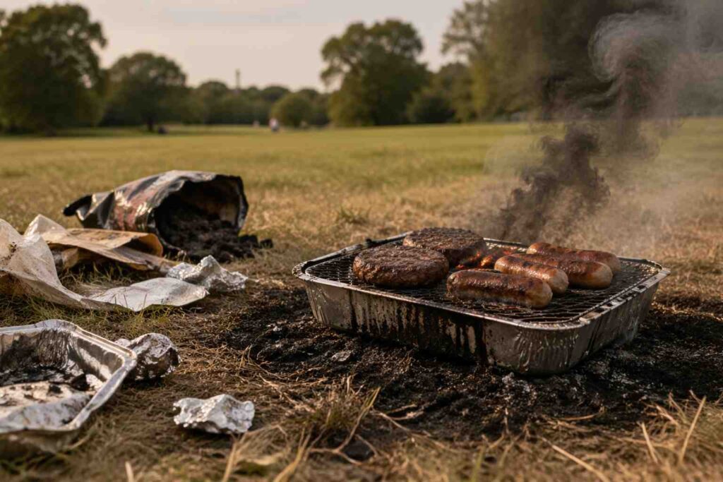 Eco-Friendly BBQ - Single use anything is bad, but single use BBQs come with so many issues and risks it is surprising they are still sold