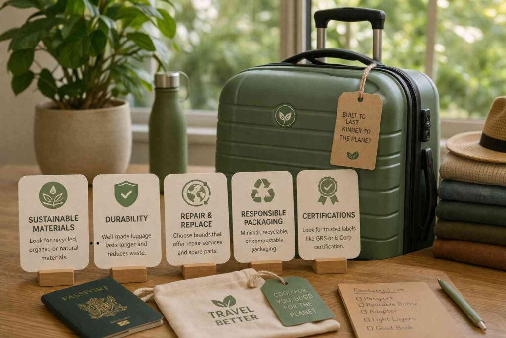 Eco-Friendly Luggage - Choosing well designed luggage made from recycled materials is always a great place to start