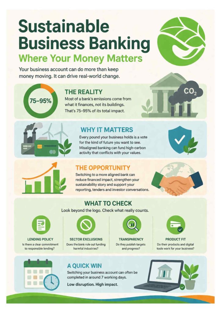 Sustainable Business Banking Infographic