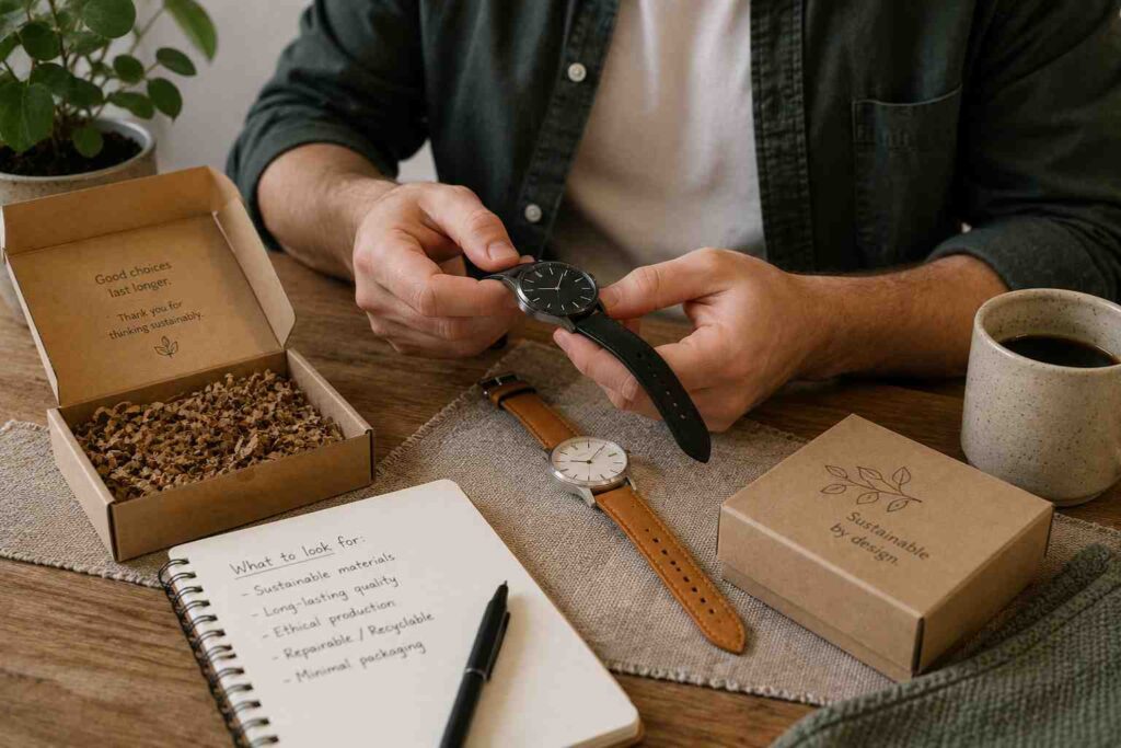 Eco-Friendly Watches - Look for watches that are well made and repairable and choose options like solar power to reduce the impact of your timekeeper