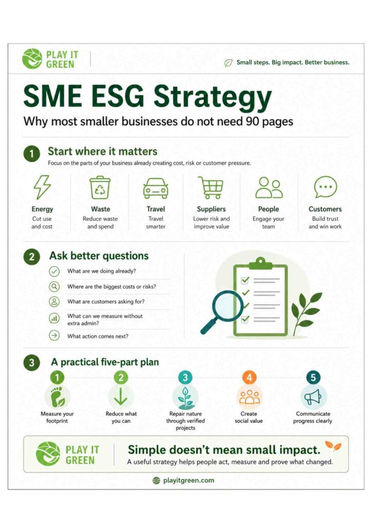 SME ESG strategy Infographic