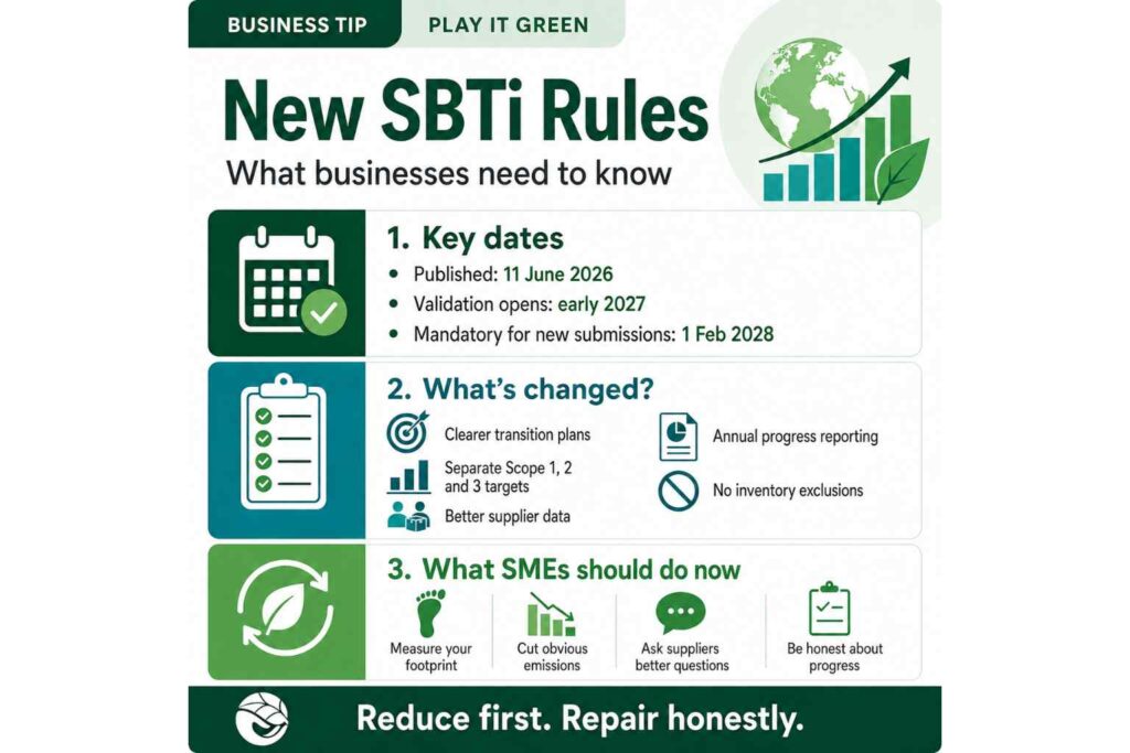 New SBTi Rules Infographic
