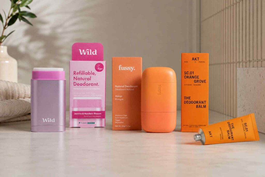 Planet-Friendly Deodorant - Look for products that are refillable, made with natural sustainable ingredients and that come in recyclable or compostable packaging
