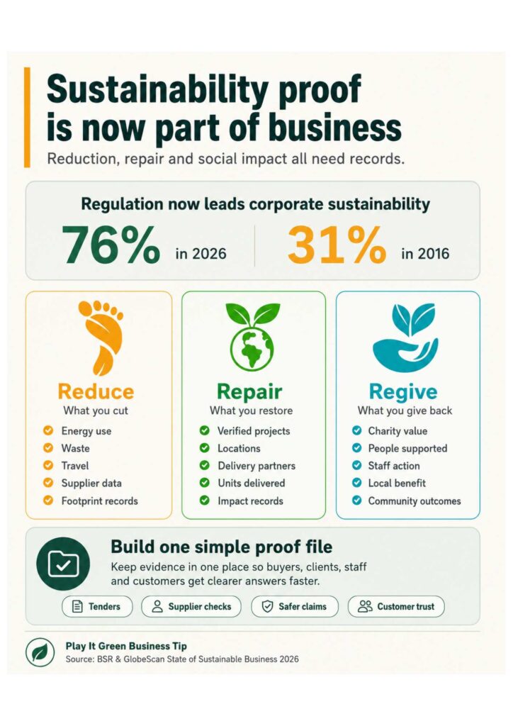 Sustainability regulation infographic