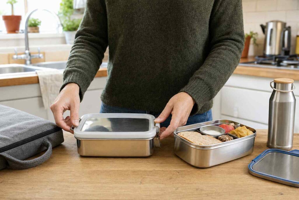 Sustainable Lunch Boxes - Look for lunch boxes with replaaceble parts and long warranties to be more sustainable and save money in the long term