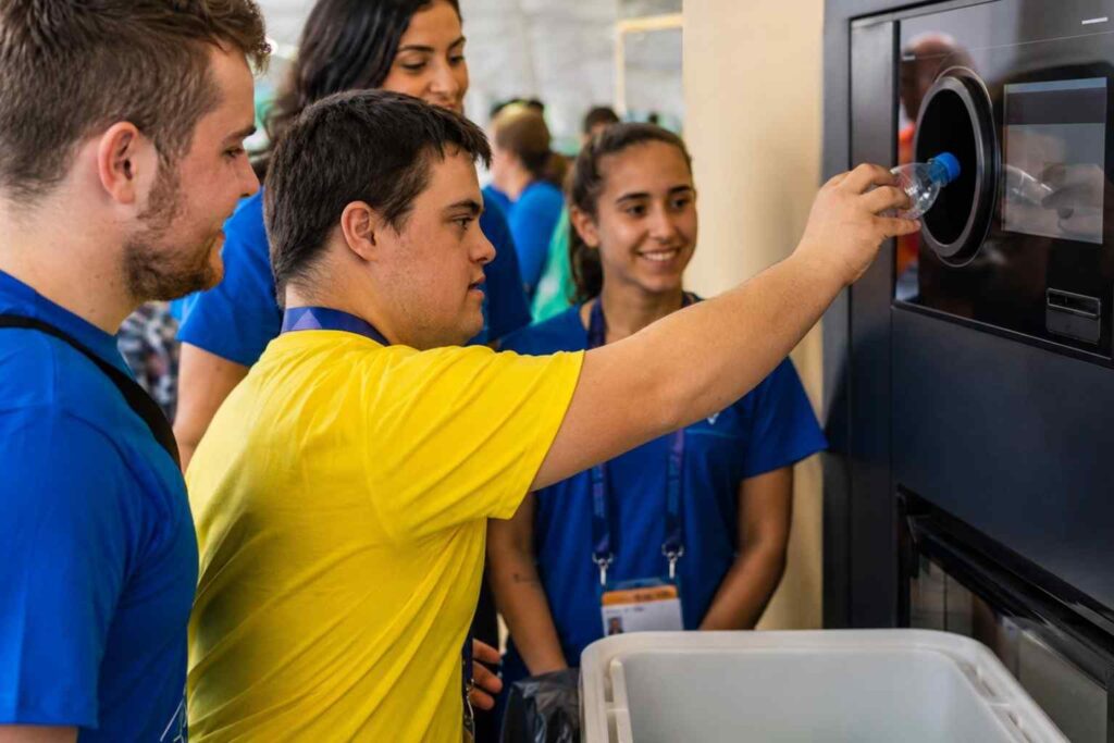 Sustainability News for September 14th - The special olympics has been successfully used to trial accessibility for the UKs new deposit return scheme