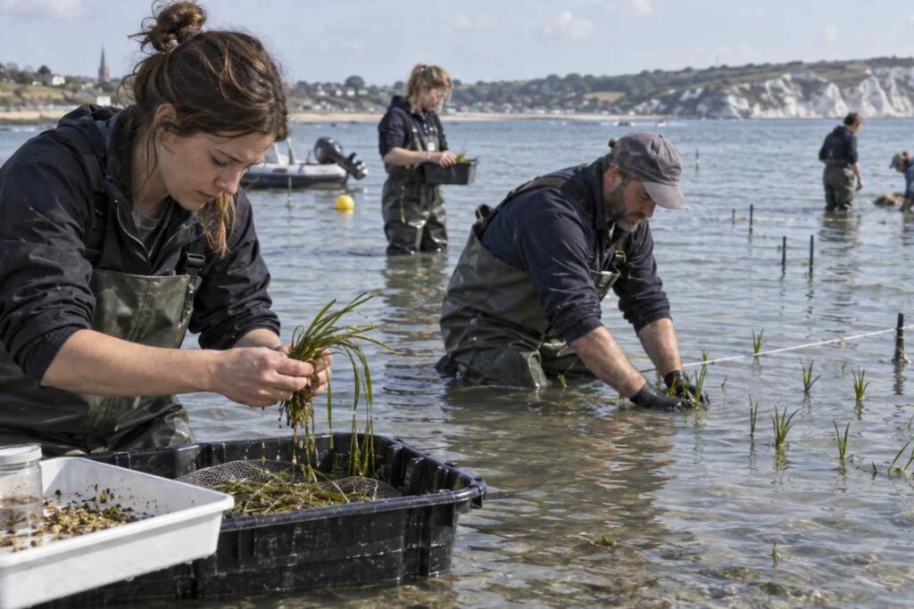 Sustainability News for September 28th - Project Seagrass a coastal restoration project is receiving £800,000 of funding from Scottish and Southern Electricity