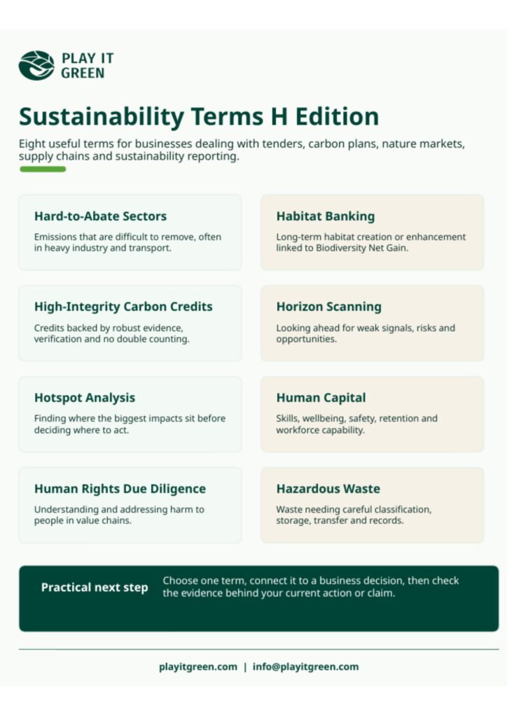 Sustainability Terms H Edition Infographic - Please feel free to download and share