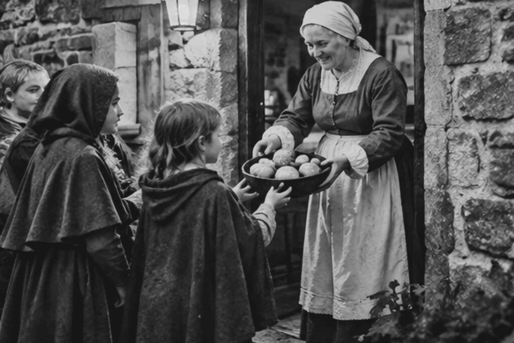 Sustainable Halloween Sweets - Long before Halloween sweets were a thing, children went souling in medieval England and said prayers in return for food and coin